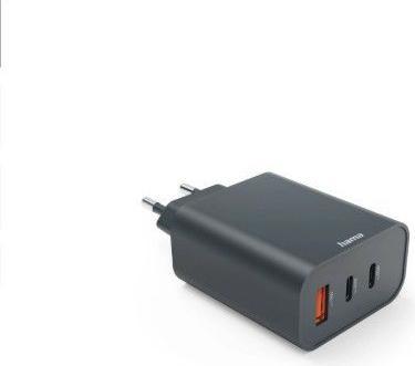 Produktbild Hama Schnellladegerät, 2x USB-C, USB-A, PD, 65W, Anthrazit (65 W)