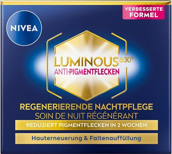 Produktbild NIVEA Cellular Luminous630 Anti-Pigmentflecken Nachtcreme (50 ml, 24h Creme)
