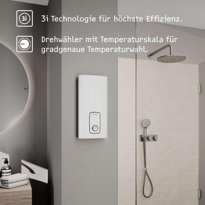 Produktbild Stiebel Eltron DHB 27 ST Trend Elektronischer Durchlauferhitzer, gradgenaue Temperatur dank 3i Technologie