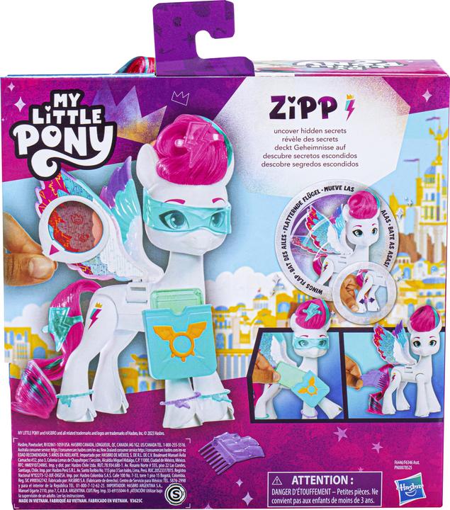 Produktbild My Little Pony Zipp Storm Überraschungsflügel Modepuppe mit Flügeln und Zubehör