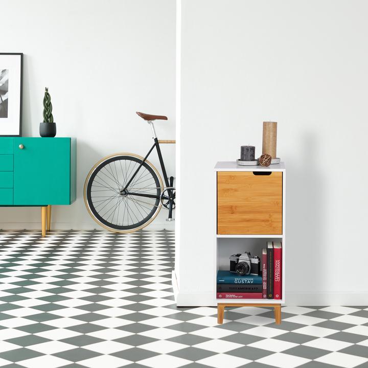 Immagine prodotto Relaxdays Mobiletto bianco (32 x 30 x 71 cm)