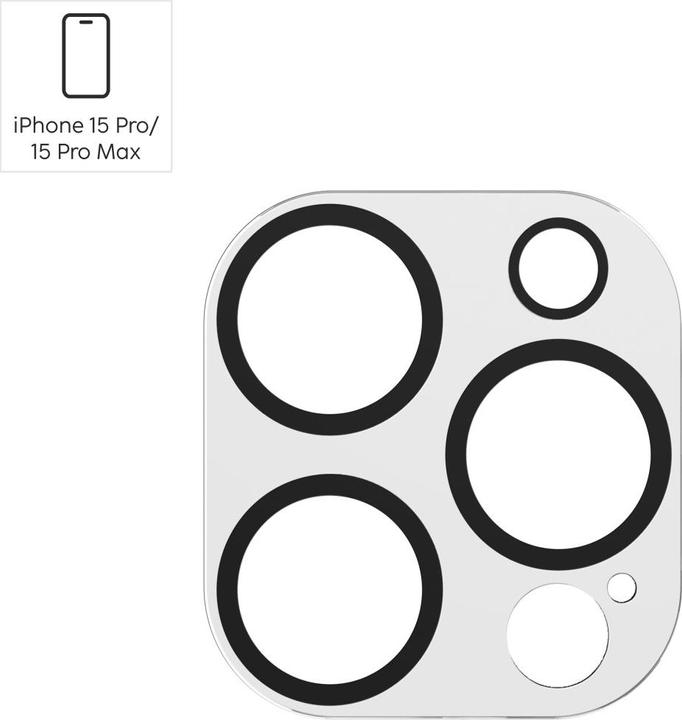 Image du produit Hama Cam Protect (1 pièce(s), Apple iPhone 15 Pro Max, Apple iPhone 15 Pro)