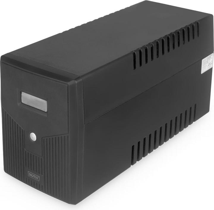 Digitus Line Interactive USV 2000VA/1200W schwarz mit LCD 4xSchuko RJ11/RJ45 1xRS232 1xUSB AVR H205xB397x... (2000 VA, 1200 W, Line-Interaktiv USV)