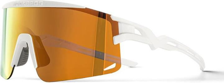 Image du produit Rockbros Lunettes de vélo polarisées avec protection UV et insert correcteur - Blanc (Noir)