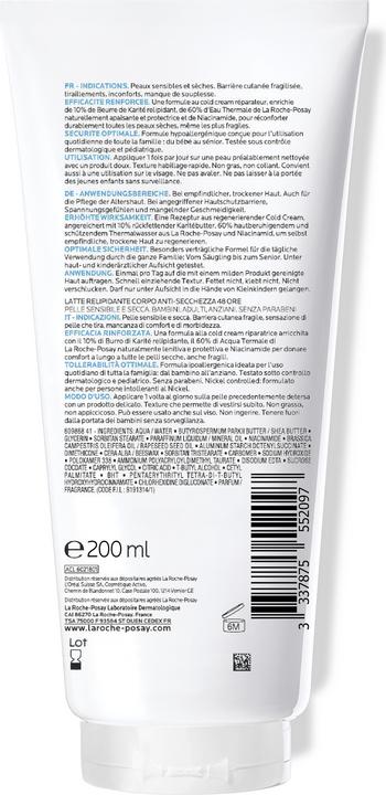 Image du produit La Roche Posay Lipikar (Crème pour le corps, 200 ml)