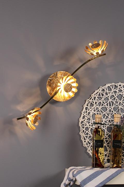 Immagine prodotto Luce ambiente Design LUCE Design Bloom, plafoniera LED tripla 3000 K 15W Oro