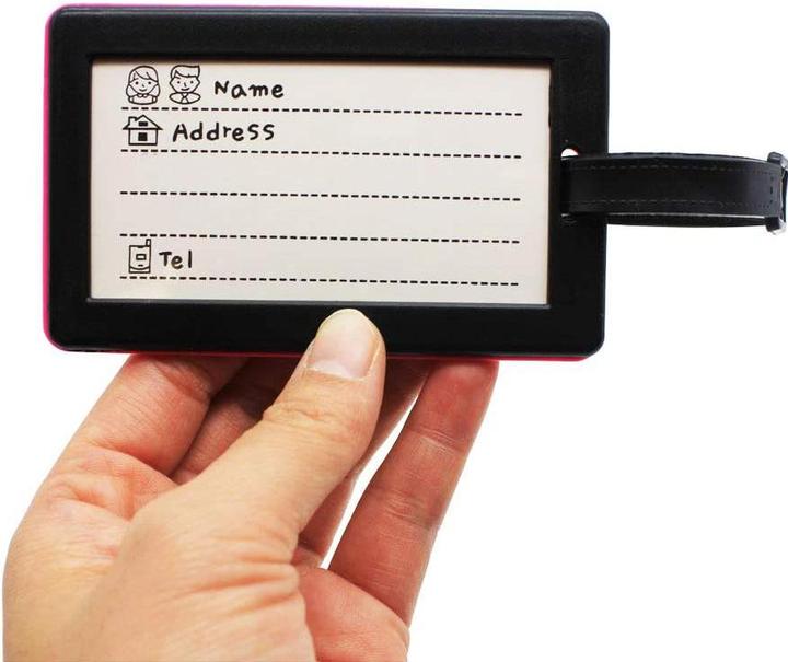 Actual product image Noya Kofferanhänger Gepäck-Etiketten Luggage Tag mit Adressschild - NOT YOUR BAG (4er Set) (Locks & Trailers)