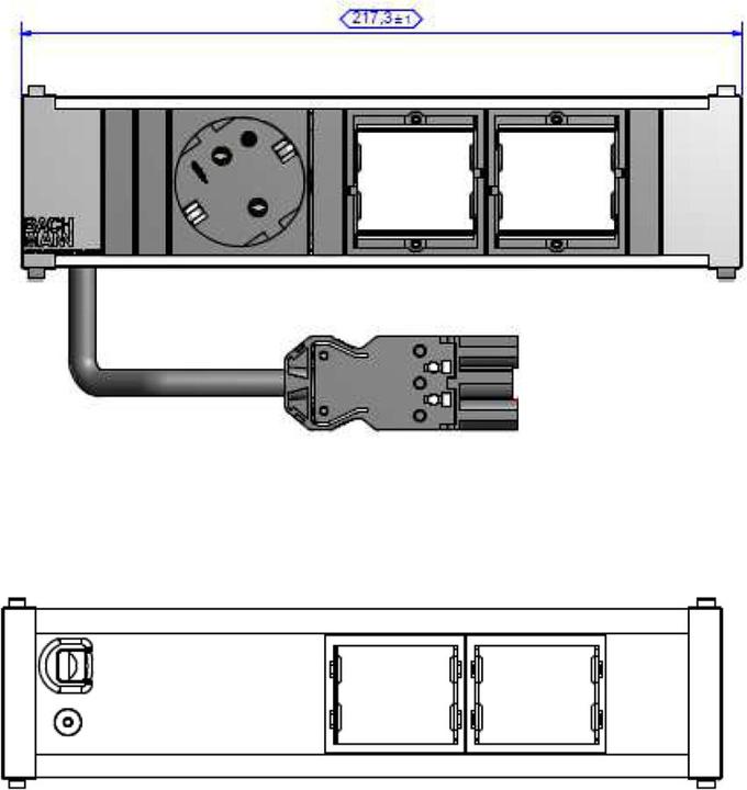 Produktbild Bachmann CONI Verlängerungsschnur (18 x, CEE 7/3, 0.10 m)