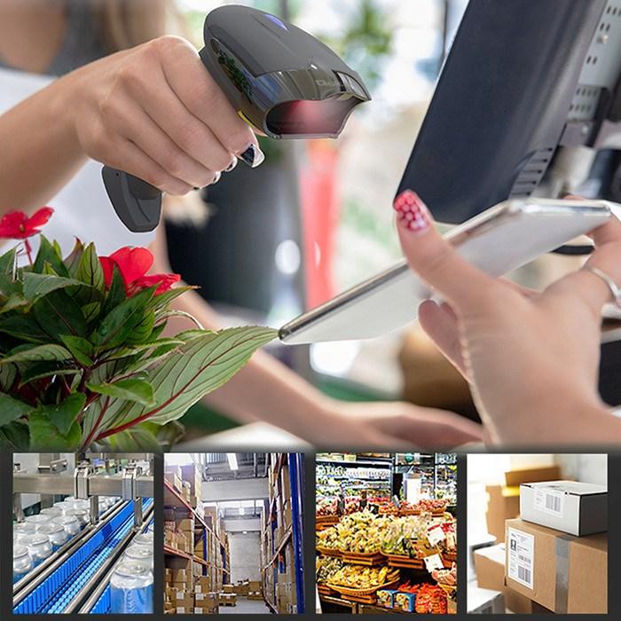 Productafbeelding Qoltec 50856 Draadloze barcodescanner 1D 2D | 2 4 GHz