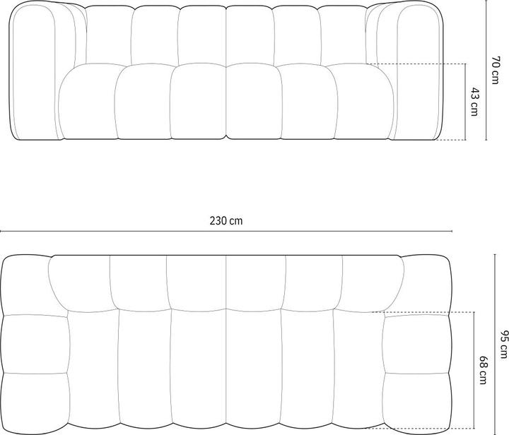 Actual product image Micadoni Lupine (2 person sofa, 3-seater, 4-seater)