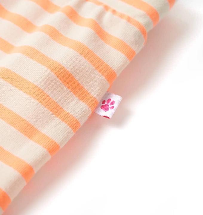 Actual product image VidaXL Children's skirt with stripes Straight neon orange 104,Material: 95 (104)