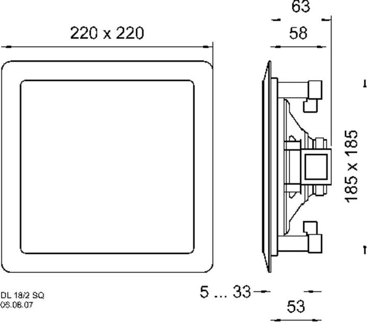 Produktbild Visaton HiFi-Deckenlautsprecher DL 18/2 SQ