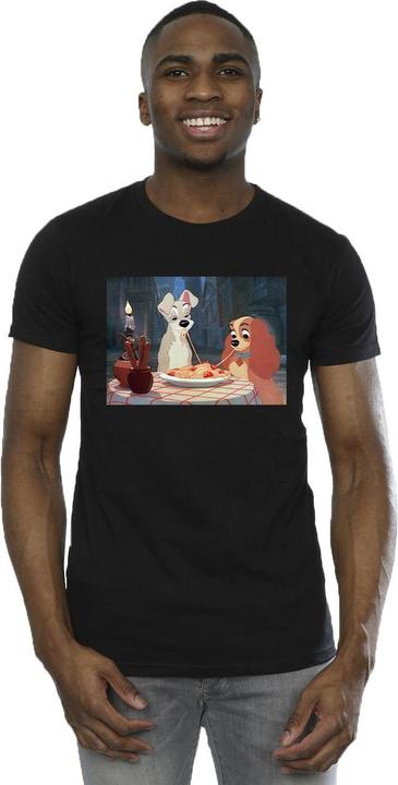 Immagine prodotto Disney Lady And The Tramp Spaghetti Photo Maglietta Uomo (3XL)