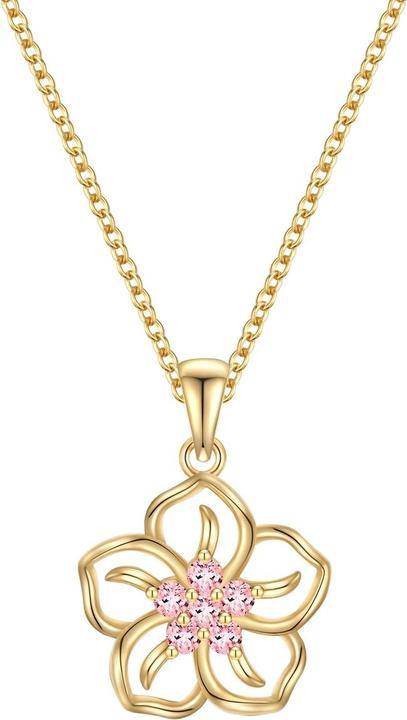 Rafaela Donata Damen Halskette Blume - 36620 (Sterling Silber)