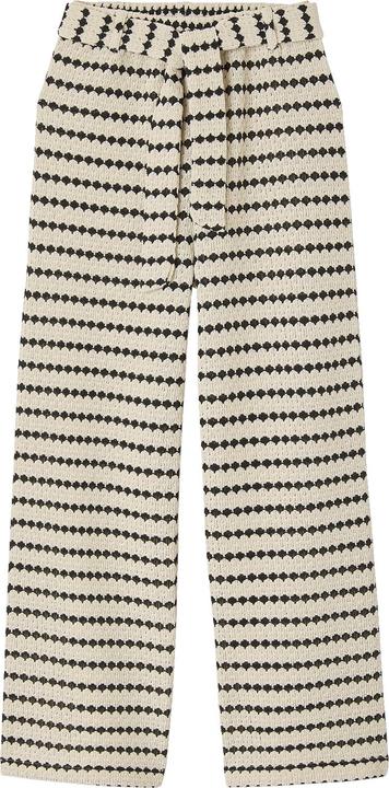 Actual product image Jonen Weite Mädchen Hose aus Fantasiestrick mit Gürtel (128)