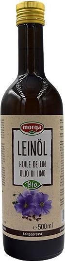 Produktbild Morga Leinöl kaltgepresst Bio (500 ml)
