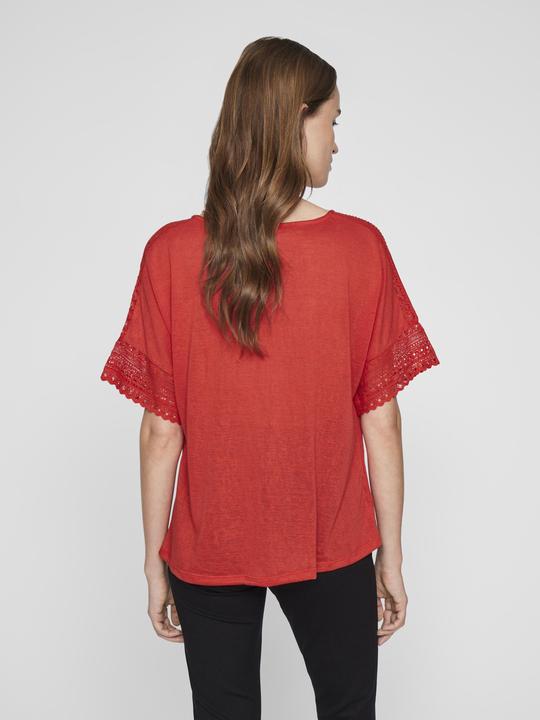 Actual product image Vila Round neck top with short sleeves (XS)