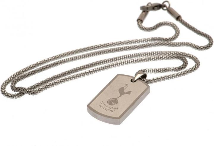 Image du produit Tottenham Hotspur FC Badge et chaîne en acier inoxydable (Matériau 100% synthétique)