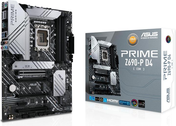Produktbild ASUS Prime Z690-P D4-CSM (LGA 1700, Intel Z690H, ATX)