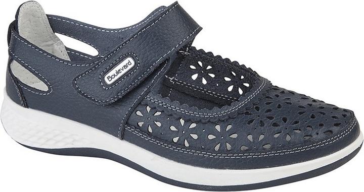 Actual product image Boulevard wide fit window back perforation strap shoes (38)