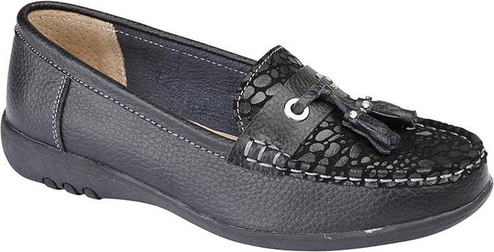Produktbild Boulevard Extra Breit Reptil Print Tassel Schuhe (36)