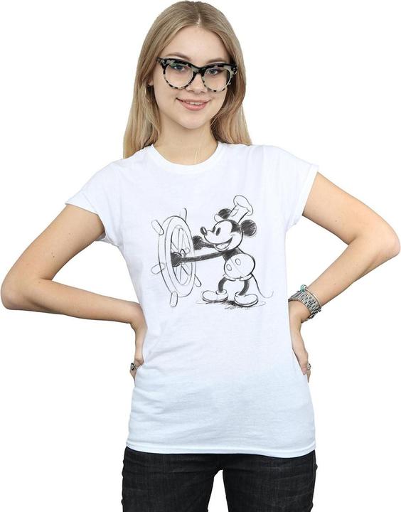 Produktbild Disney Mickey Mouse Steamboat Sketch TShirt (L)