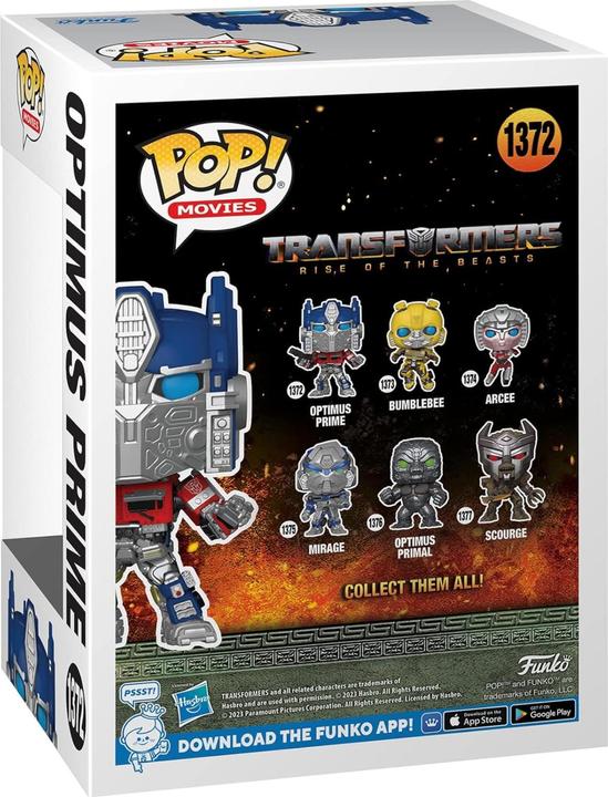 Produktbild Funko Transformers: Rise of the Beasts POP! Movies Vinyl figurine Optimus Prime 9 cm