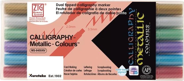 Image du produit Kuretake Crayon feutre Calligraphy (Métallique)