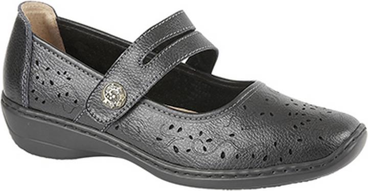 Boulevard Sommer LederSchuhe mit Lochmuster (39.5)