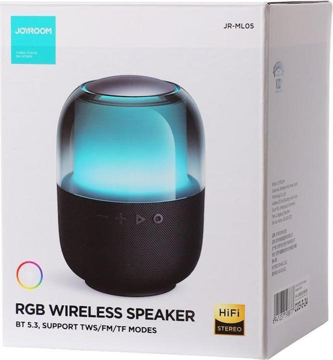 Actual product image Joyroom RGB Wireless Speaker (3 h, Rechargeable battery operated)