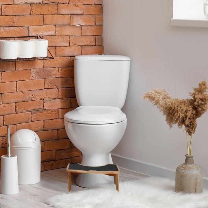 Actual product image Relaxdays Toilet stool