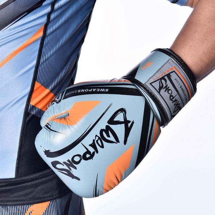 Produktbild 8Weapons Boxing Gloves, Shift, ice-grey-orange, 10 Oz (10 OZ, 10)