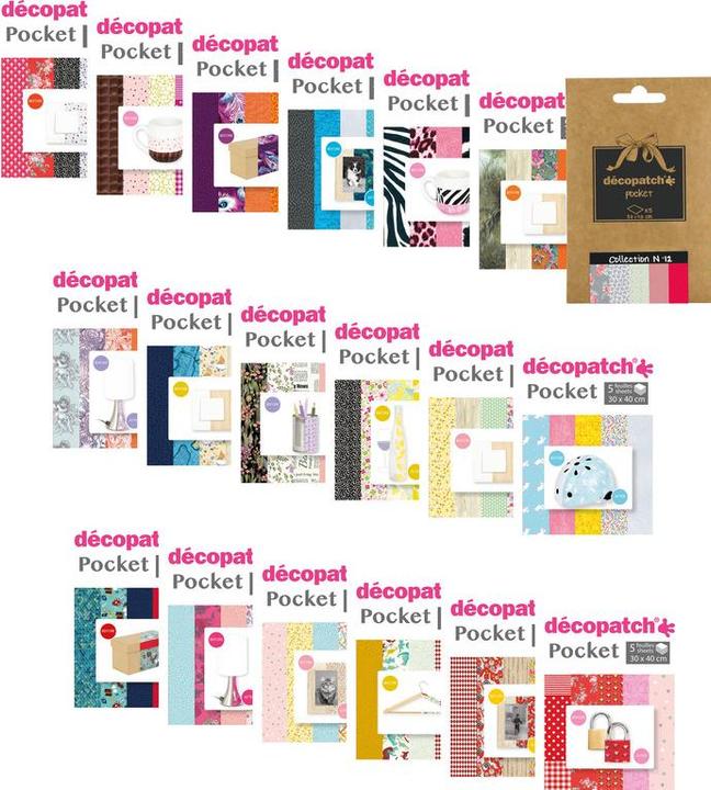 Produktbild Décopatch Decopatch-Papier Nr. 18, 5 Blatt (20 g/m², 5 x)