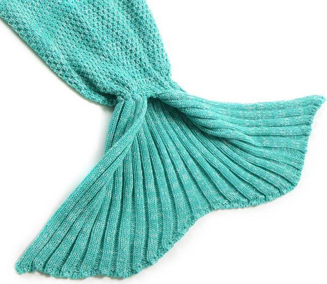Immagine prodotto MU Classic Coperta a maglia a forma di sirena (70 x 130 cm)