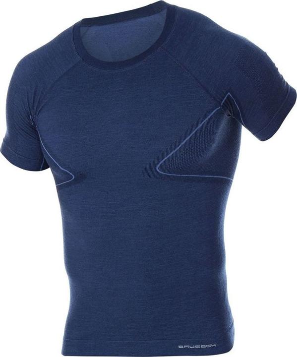 Brueck SS11710 Herren-T-Shirt mit kurzen Ärmeln ACTIVE WOOL Graphit M (M)