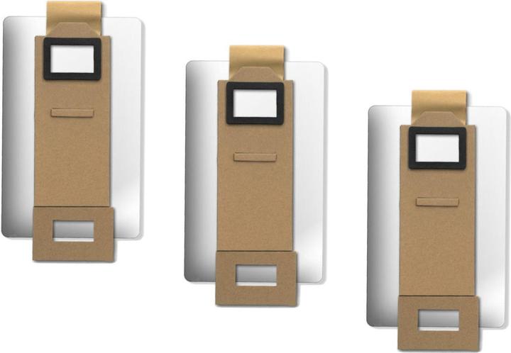 Flickbee 3x Staubsaugerbeutel für Roborock S7, S7+ (ersetzt Xiaomi 8.02.0101) (3 x)
