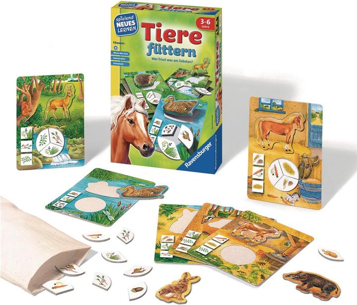 Actual product image Ravensburger Learning game feeding animals (German)