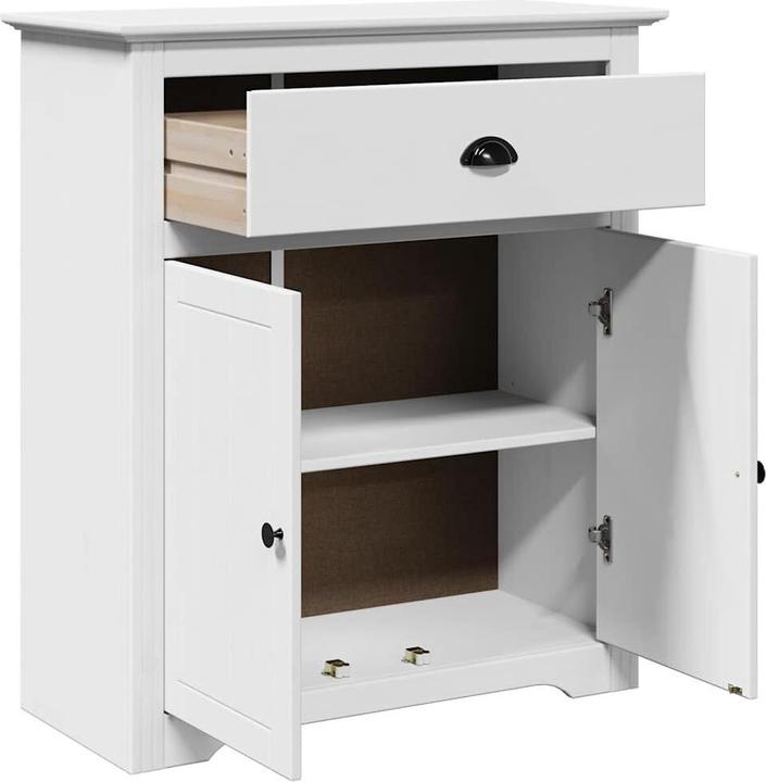Image du produit VidaXL Armoire d'entrée BODO Blanc 80x35x90 cm Meuble d'entrée Armoire de salon (80 x 35 x 90 cm)