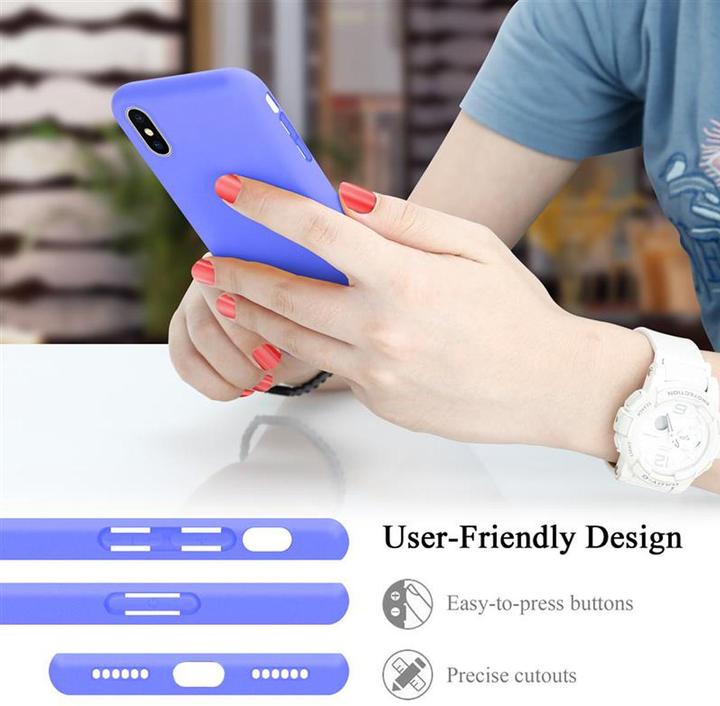 Actual product image Cadorabo TPU Liquid Silicone Case Cover (Apple iPhone X)