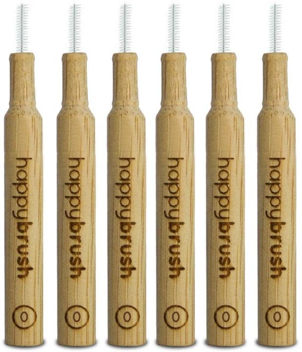 Image du produit happybrush Brosses interdentaires SuperClean ISO 0 0,4 mm Marron 6 pièces (6 x)