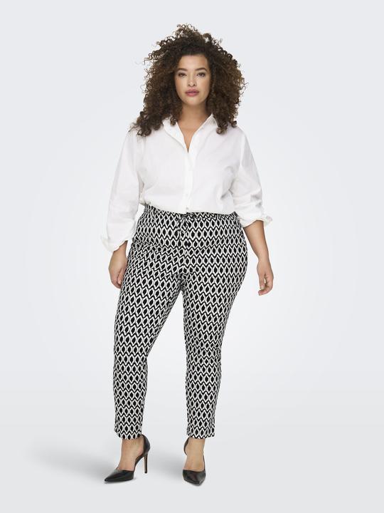 Actual product image Only Curvy patterned classic trousers (W42/L34)