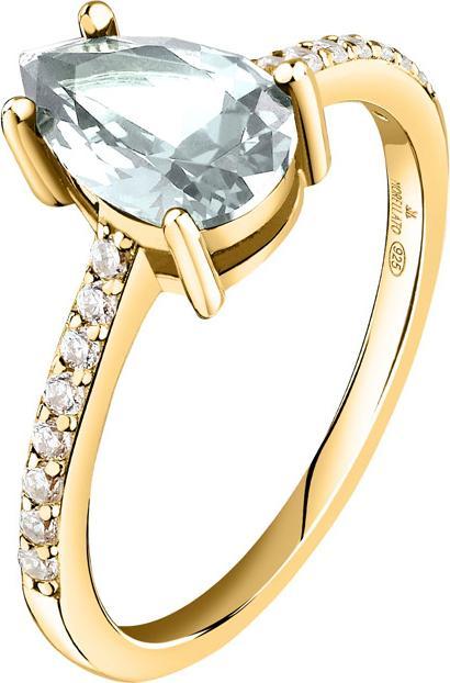 Actual product image Morellato Elegant gold-plated ring with zircons Tesori SAIW2100 - Circuit: 50 mm (50, 925 Silver)