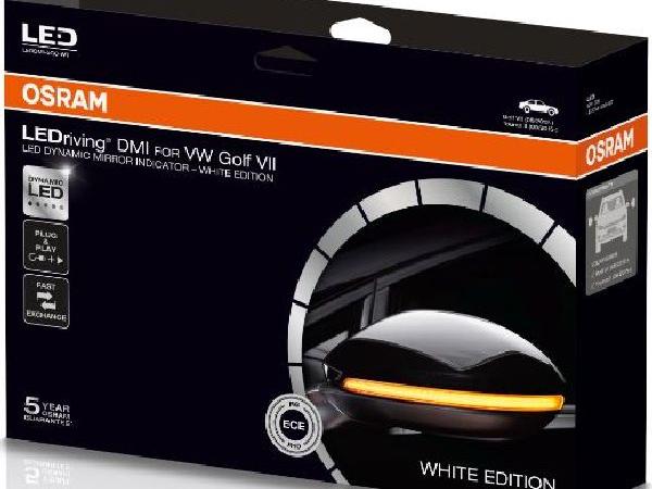 Produktbild Osram LEDriving dynamischer Spiegelbl. Golf 7 Set weiss