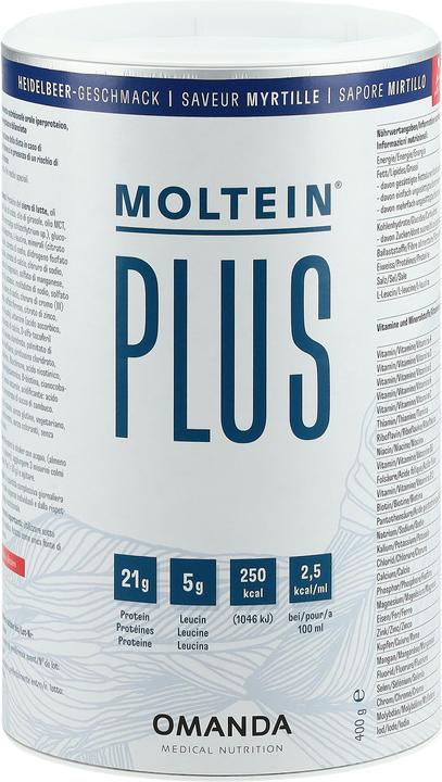 Actual product image Moltein Plus 2.5 Heidelbeere (400g) (1 Piece, Powder, 400 g)