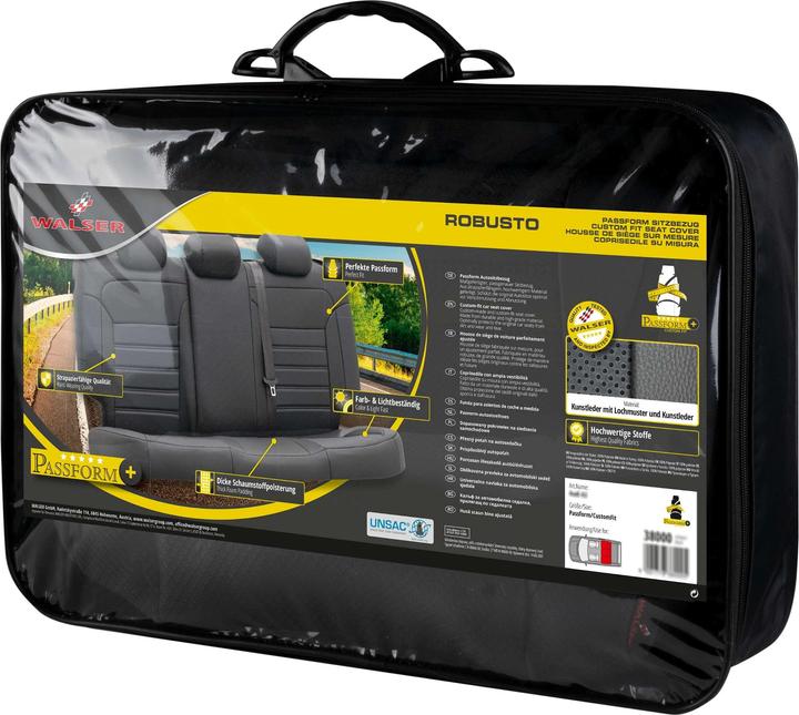 Image du produit Walser Housse de siège pour VW Tiguan (5N) 09/2007-07/2018, 1 housse de banquette arrière