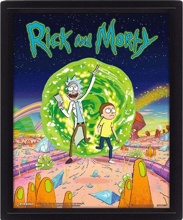 Image du produit Rick And Morty 3DPoster (25,5 x 20,5 cm)
