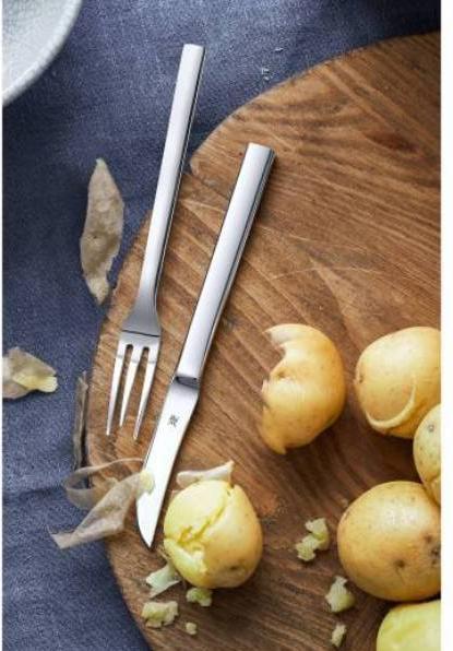 Productafbeelding WMF Schil aardappelbestek Set 2st 16cm Schil aardappelvork Nuova Roestvrij Staal Gepolijst (2 Stuk, Bestekset)