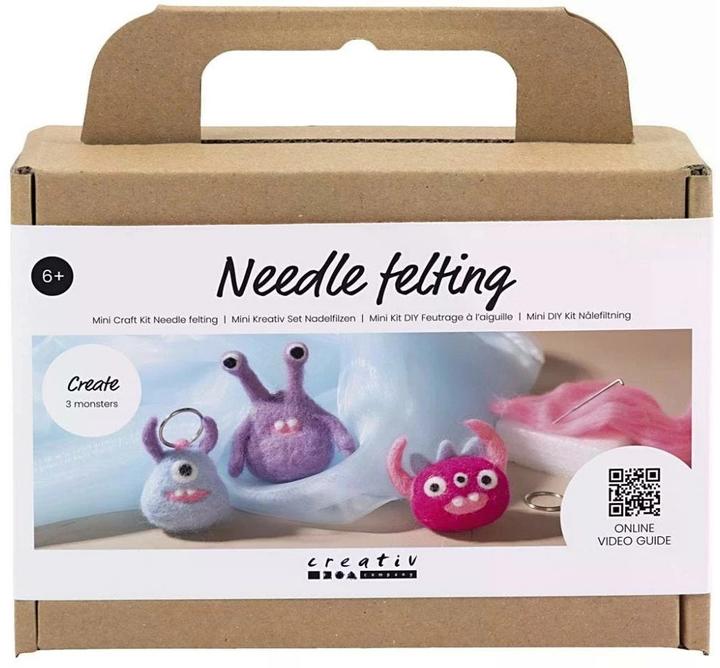 Actual product image Creativ Company Needle felting monster
