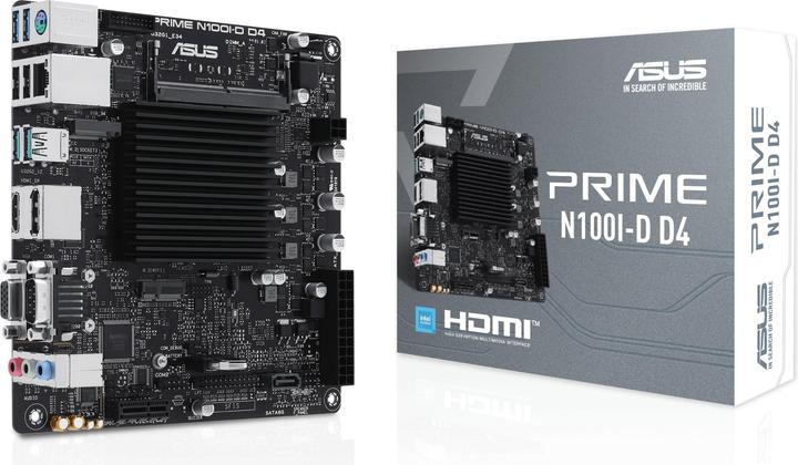 Produktbild ASUS Prime N100I-D D4 (NA (integrated CPU), Mini-ITX)