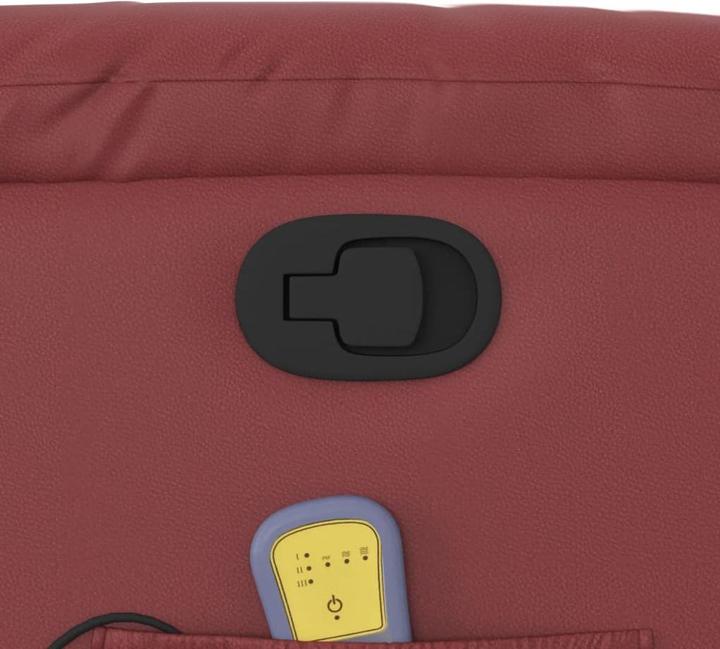 Immagine prodotto VidaXL Poltrona massaggiante Poltrona TV Poltrona reclinabile Poltrona in similpelle rosso vino